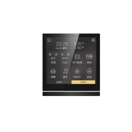 KNX TOCUH PANEL 4˝ V40 BLACK CHTF-4.0/15.3.21 *GVS