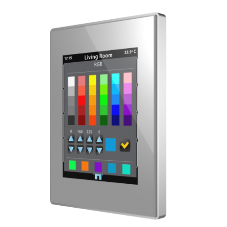 KNX TOUCH PANEL 4.1˝ IP CONNECTION ALU FRAME SILVER ZVI-Z41PRO-S *ZENNIO