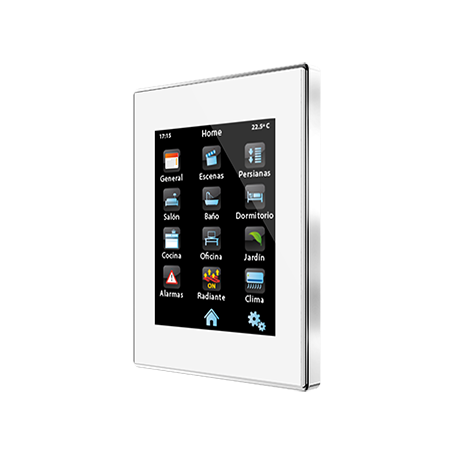 KNX TOUCH PANEL 4.1˝ IP CONNECTION CHROME FRAME WHITE ZVI-Z41PRO-WC *ZENNIO