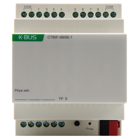 KNX UNIVERSAL INTERFACE 8-fold DIN rail CTBIF-08/00.1 *GVS